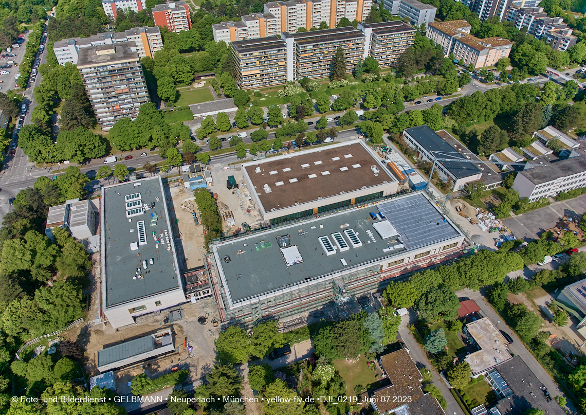 07.06.2023 - Baustelle zur Grundschule am Karl-Marx-Ring in Neuperlach